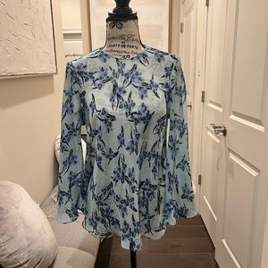 Zara blue blouse